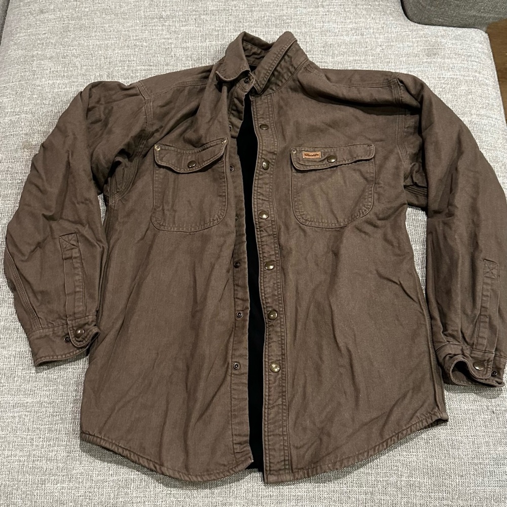 Carhartt brown button jacket